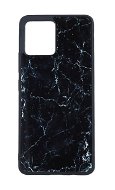 TopQ Kryt Marble Motorola Moto G72 pevný Smoky Black 98137 - Kryt na mobil