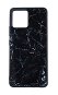 TopQ Kryt Marble Motorola Moto G72 pevný Smoky Black 98137 - Kryt na mobil