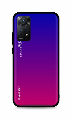TopQ Kryt LUXURY Xiaomi Redmi Note 11 Pro 5G pevný duhový fialový 98107 - Phone Cover - Main image