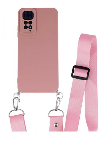 TopQ Kryt Xiaomi Redmi Note 11S Elegance růžový se šňůrkou 98207 - Phone Cover - Main image