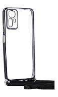 TopQ Kryt Xiaomi Redmi Note 12S Frame čierny so šnúrkou 98239 - Kryt na mobil