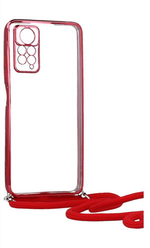 TopQ Kryt Xiaomi Redmi Note 11 Pro 5G Frame červený se šňůrkou 98118 - Phone Cover - Main image