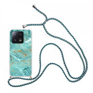 TopQ Kryt Xiaomi 13 Marble zelený se šňůrkou 98509 - Phone Cover