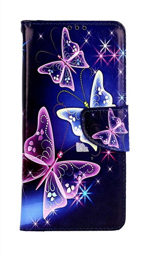 TopQ Pouzdro Xiaomi Redmi Note 12S knížkové Modré s motýlky 97862 - Phone Case - Main image