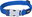 Padded collar L - electric blue - 20 mm × 41-68 cm