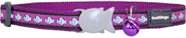 Red Dingo 12 mm reflexní, Fish Purple - Cat Collar