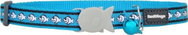 Red Dingo 12 mm reflexní, Fish Turquoise - Cat Collar