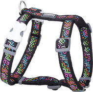 Red Dingo Harness Squiggles Black 20 mm × 45-66 cm - Harness