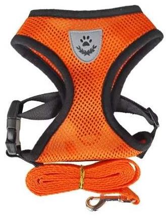 REFLEX Dog collars with leash S - orange - Harness - Main image
