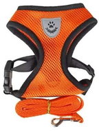 REFLEX Dog collars with leash M - orange - Harness