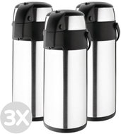 Discounted multipack - 3x Olympia thermos with pump 5l - Thermos