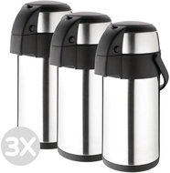 Discounted multipack - 3x Olympia thermos with pump 3l - Thermos