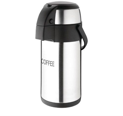Olympia thermos with pump and etched inscription "Coffee" 3l - Thermos - Main image