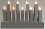 RETLUX RXL 374 Kerzenhalter Silber 9LED WW - Elektrischer Weihnachtsleuchter