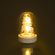 RETLUX RXL 320 Weihnachts-Glaskuppel Glasglocke klein Micro Rentier 1 LED - Weihnachtsbeleuchtung