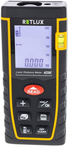 RETLUX Laserový dálkoměr 40 m RHT 100 (2 X AAA) - Laserový metr - Hlavní obrázek