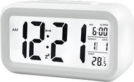 Retoo Elektronický budík, podsvícení 12/24h bílý - Alarm Clock