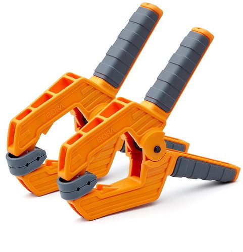 Carpenter's spring clamp BORA - span up to 10 cm (1 pair) - Woodworking Clamp - Main image