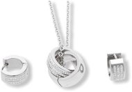 Jewellery Gift Set Ewena Stříbrná souprava z chirurgické oceli kroužky - Dárková sada šperků