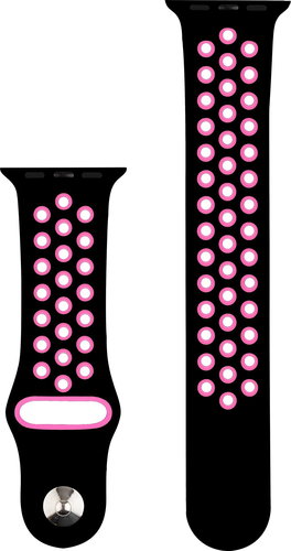 RhinoTech for Apple Watch 38/40/41mm Black/Red - Watch Strap - Main image