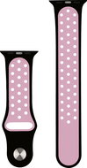 RhinoTech for Apple Watch 42/44/45mm Black-Light Pink - Watch Strap