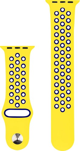 RhinoTech for Apple Watch 42/44/45mm Yellow-Dark Blue - Watch Strap - Main image