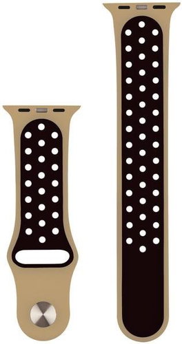 RhinoTech for Apple Watch 42/44/45mm Beige-Black - Watch Strap - Main image