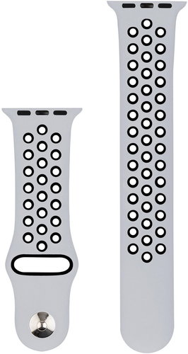 RhinoTech for Apple Watch 42/44/45mm Grey-Black - Watch Strap - Main image