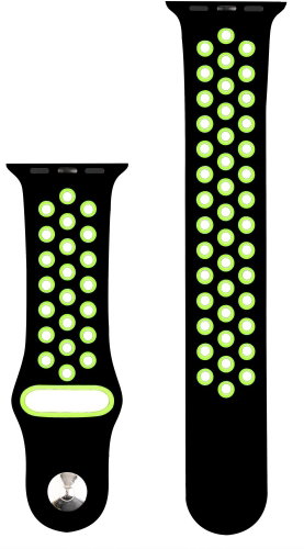 RhinoTech for Apple Watch 42/44/45mm Black and Yellow - Watch Strap - Main image