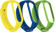 RhinoTech for Xiaomi Mi Band 6 (3-pack dark blue, yellow, green) - Watch Strap