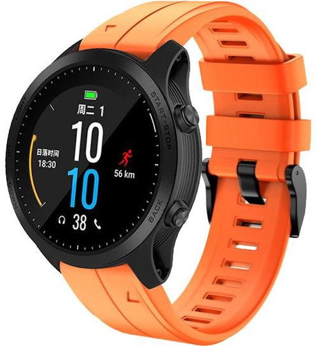 RhinoTech silicone for Garmin QuickFit 26mm orange - Watch Strap - Main image