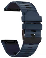 RhinoTech silicone for Garmin QuickFit 22mm dark blue - Watch Strap