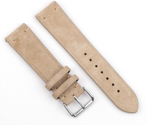 RhinoTech Leather Suede Quick Release 20mm Beige - Watch Strap - Main image