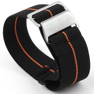 RhinoTech nylon Quick Release 20mm black-orange - Watch Strap