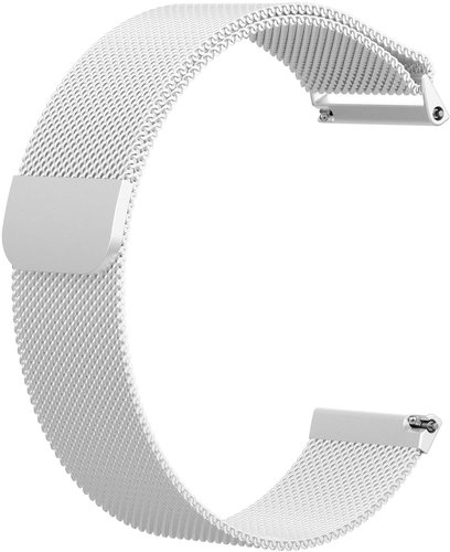 RhinoTech Milanese Quick Release 20mm silver - Watch Strap - Main image