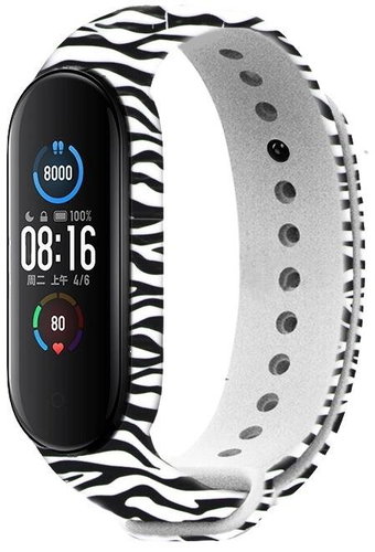 RhinoTech for Xiaomi Mi Band 5 Zebra Motif - Watch Strap - Main image
