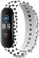 RhinoTech for Xiaomi Mi Band 5 White Motive Tracks - Watch Strap