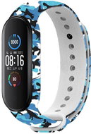 RhinoTech for Xiaomi Mi Band 5 Camouflage Blue-white-black - Watch Strap