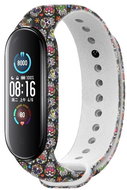 RhinoTech for Xiaomi Mi Band 6 Black Skull Motif - Watch Strap