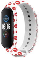 RhinoTech for Xiaomi Mi Band 6 White Motif Lips - Watch Strap