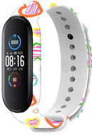 RhinoTech for Xiaomi Mi Band 6 White Heart Motif - Watch Strap