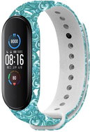 RhinoTech for Xiaomi Mi Band 3/4 White Wave Motif - Watch Strap