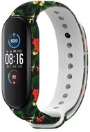 RhinoTech for Xiaomi Mi Band 3/4 Black Jungle Motif - Watch Strap