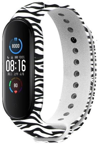RhinoTech for Xiaomi Mi Band 3/4 Zebra Motif - Watch Strap - Main image