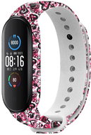 RhinoTech for Xiaomi Mi Band 3/4 White Motif Love - Watch Strap