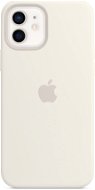 Kryt na mobil Apple iPhone 12 a 12 Pro Silikónový kryt s MagSafe biely - Kryt na mobil