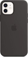Kryt na mobil Apple iPhone 12 a 12 Pro Silikónový kryt s MagSafe čierny - Kryt na mobil
