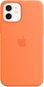 Kryt na mobil Apple iPhone 12 Mini Silikónový kryt s MagSafe kumkvatovo oranžový - Kryt na mobil