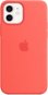 Apple iPhone 12 Mini Silikónový kryt s MagSafe citrusovo ružový - Kryt na mobil