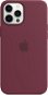 Apple iPhone 12 Pro Max Silicone Case with MagSafe, Plum - Phone Cover